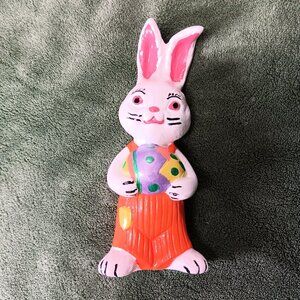 Vintage 1977 Ceramic Easter Bunny Figurine (small spot shown in pictures)